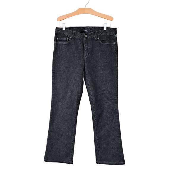 THEORY Black Bootcut Jeans Size 6 Ankle Crop Lot to Mid Rise - Picture 2 of 9